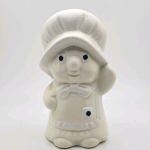 Vintage 1988 Pillsbury Poppie Fresh Salt Pepper Shaker Ceramic 5in